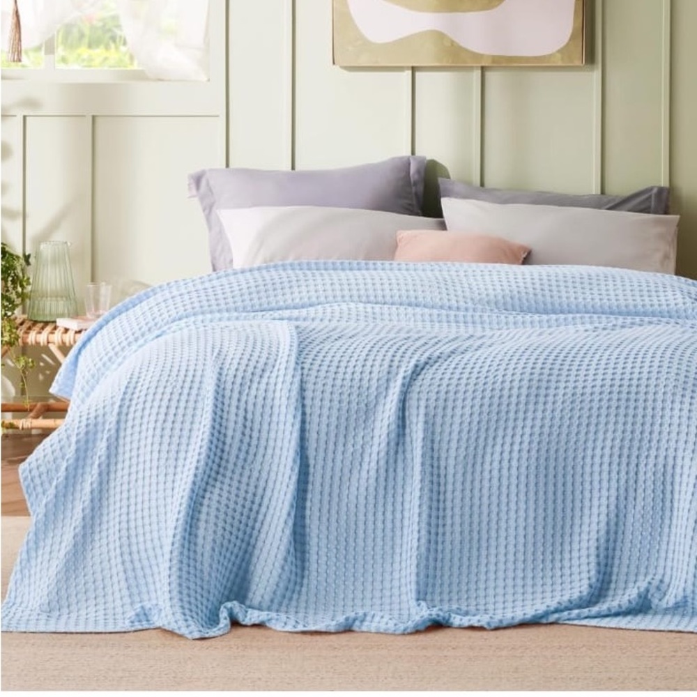 Bedsure King oversized waffle blanket 96*120